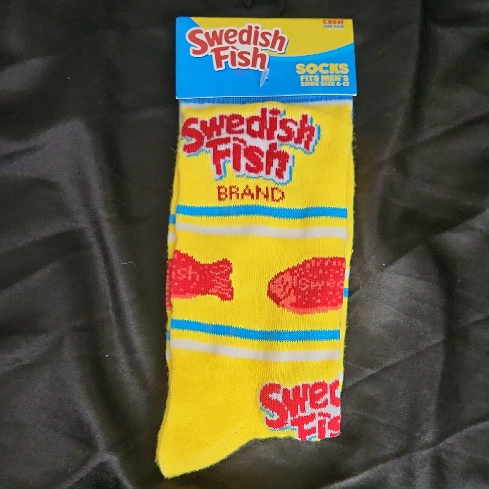 Swedish Fish Yellow Socks